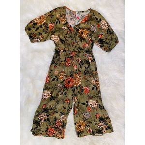 Floral Pants Romper